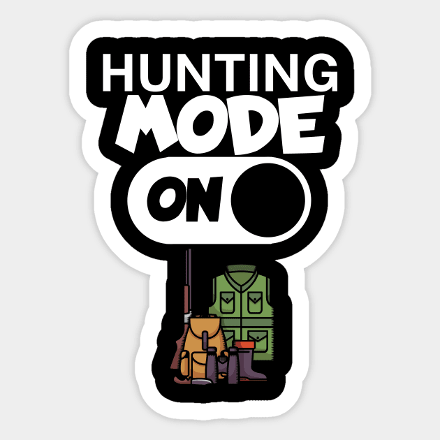 Hunting mode on Sticker by maxcode